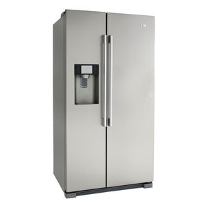 American refrigerator-freezer / gray / energy-efficient / with water dispenser