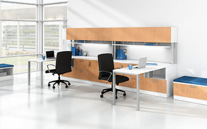 workstation desk / laminate / contemporary / commercial