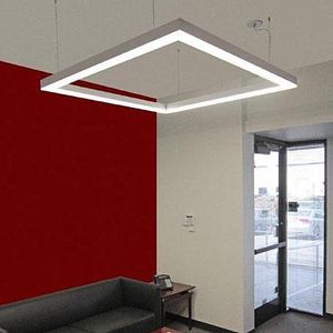 hanging light fixture / fluorescent / linear / extruded aluminum