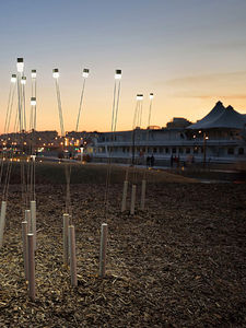 urban bollard light / contemporary / aluminum / LED
