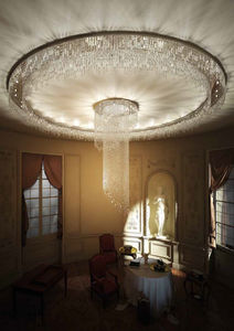 traditional ceiling light / square / linear / round