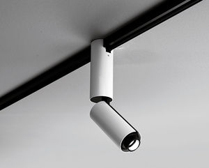 LED track light / round / aluminum / commercial