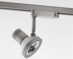 halogen track light / round / aluminum / commercial