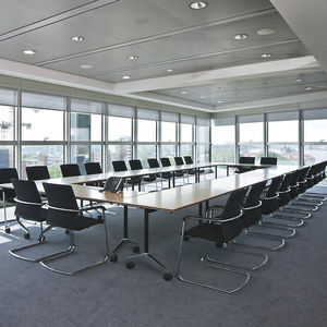 contemporary boardroom table / wooden / rectangular / for public buildings