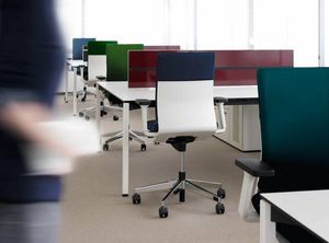 contemporary office chair / fabric / plastic / steel