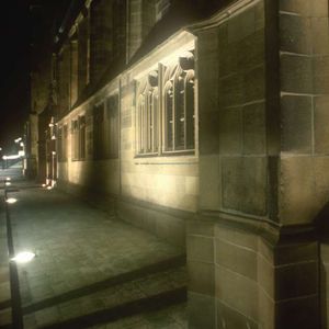 recessed floor light fixture / LED / square / outdoor
