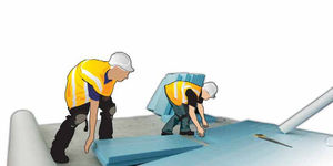 thermal insulation / extruded polystyrene / for flat roofs / wall-mounted