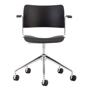 contemporary office chair / on casters / swivel / with armrests