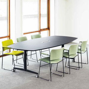 contemporary boardroom table / wood veneer / laminate / melamine