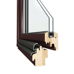 casement window / wooden / double-glazed / thermal break