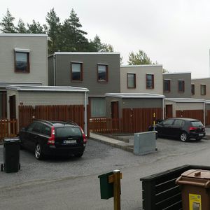 prefab house / contemporary / wooden frame / two-story