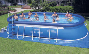 above ground easy set swimming easy set swimming pools 300x181 above ground easy set swimming pools with metal frame supports 61225 1506593 Easy Set Swimming Pools