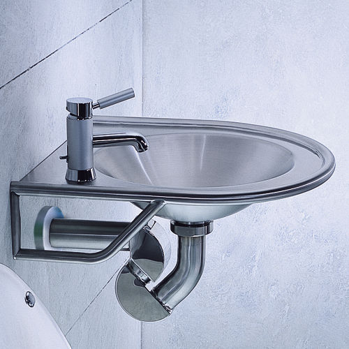 Wall Mounted Washbasin Round Stainless Steel Contemporary Wall Mounted Washbasin Round Stainless Steel Contemporary