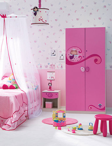 2 door kids wardrobe (girls) LOVELY : SR-1001 Cilek AS