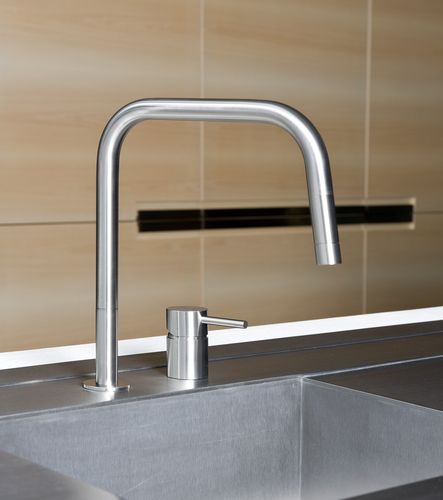 2 hole kitchen single handle mixer tap F2 SQ E MGS Progetti