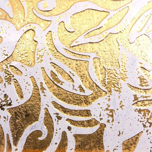 3D porcelain stoneware wall tile: floral pattern TRACCE: TRACCE BIANCO ORO Lifetile