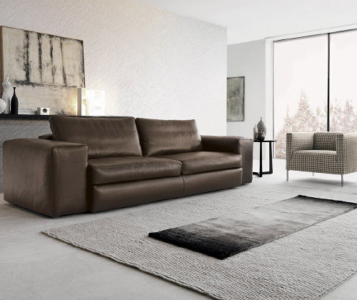 Modular Sofa Contemporary Fabric Leather Harry Soft Nuova Modular Sofa Contemporary Fabric Leather