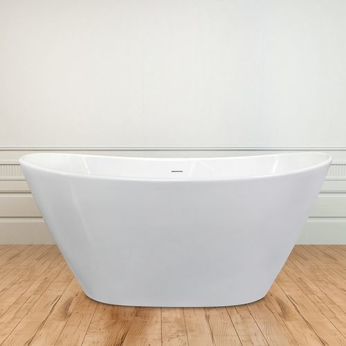 Oval Bathtub Luna Glossy White Aquatica Marmite Sp Z O O