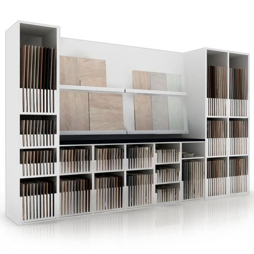 Tile Display Rack Composition Insca Wooden Panel For Shops