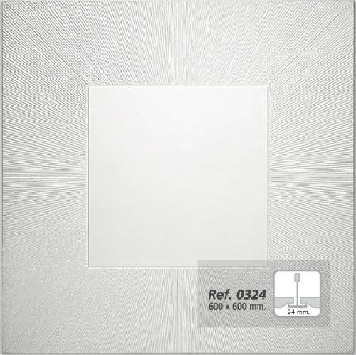 acoustic suspended ceiling tile in plaster REF. 0424 Prefaes