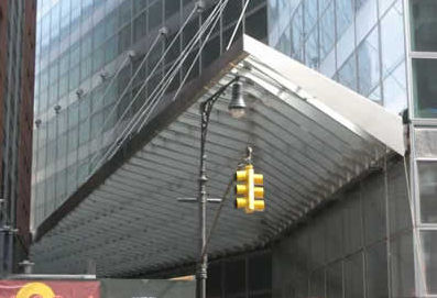 aluminium entrance canopy (glass cover) GOLDMAN SACHS McMullen Architectural Systems Ltd.