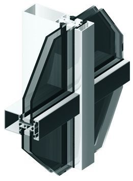 aluminium profile for mullion and transom curtain wall MB-SR50 Aluprof S.A