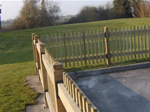 bar fence Q-DECK PLUS&reg; Hoppings Softwood Products Plc 