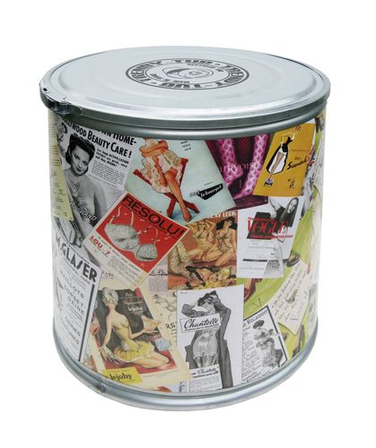 cardboard design stool TT RETRO GIRL Pacific Art Design
