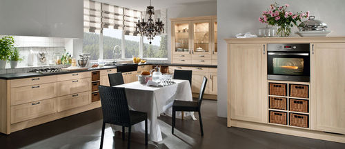 classic kitchen in wood veneer BOSTON H&Auml;CKER