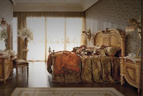 classic style double bed HERMITAGE Riva Mobili D'Arte