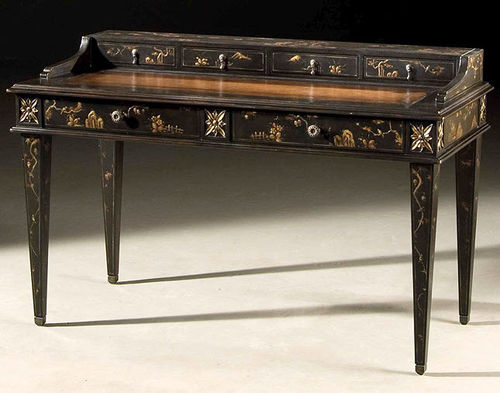 classic style writing desk WAXED CHINOISERIE CENTURY FURNITURE