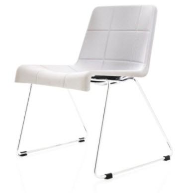 commercial contemporary sled base chair MILLIBAR by Anya Sebton Lammhults M&ouml;bel AB