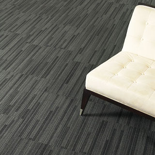 commercial cut pile tufted synthetic carpet tile (Green Label Plus-certified, low VOC emissions) SEQUENCES : GROUND STRATA MODULAR Lees