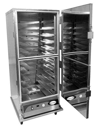 commercial heated holding cabinet with casters HC70-MP12INS BEVLES