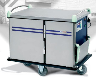 commercial heated utility trolley RESTAUSELF ELECTRO CALORIQUE