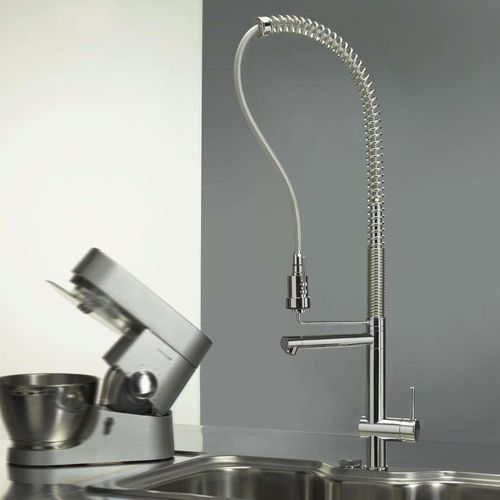 commercial single handle mixer tap with pull out spray for kitchen SPRINGY Webert