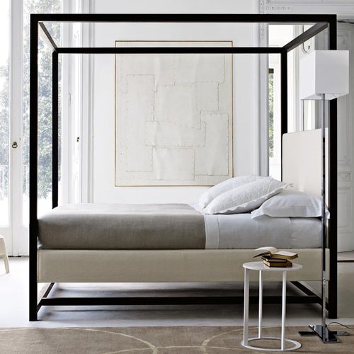 contemporary canopy double bed by Antonio Citterio ALCOVA 2009  MAXALTO