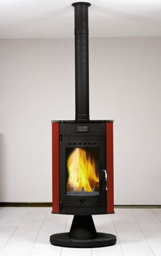 contemporary central wood-burning stove OLOFEN CHEMINEES PHILIPPE