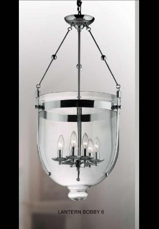 contemporary chandelier (chrome) LANTERN BOBBY 6C UNITED LIGHTS