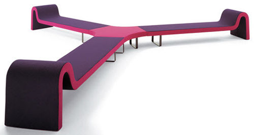 contemporary commercial modular bench HIGHWAY C by Bartoli Design SEGIS