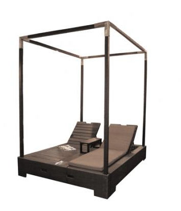 contemporary double garden canopy garden sun lounger TF 0824 Nature Corners Co.,Ltd.