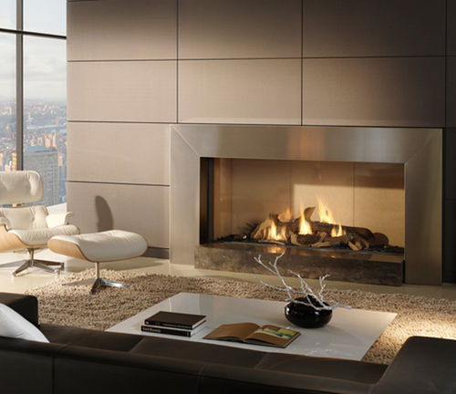 contemporary fireplace (gas closed hearth) COSMO Platonic Fireplace