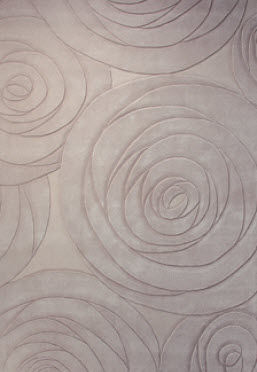 contemporary floral patterned rug SELECTED NATURE : CARVING ART ESPRIT home - Wecon home