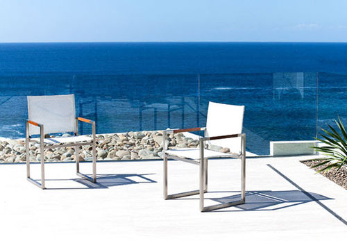 contemporary garden chair with armrests GARDEN COURT Harbour Outdoor