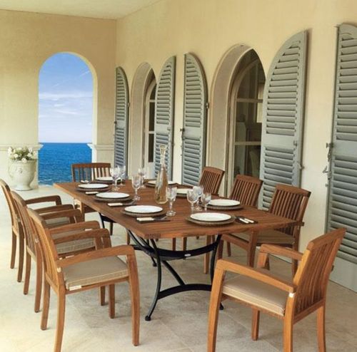 contemporary garden chair with armrests MONTANA ROLAND VLAEMYNCK