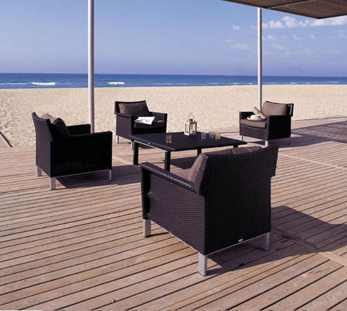 contemporary garden club armchair BIARRITZ by Jorge Pensi TRICONFORT