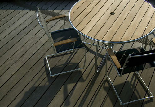 contemporary garden sled base chair SPRING by Staffan Hultgren BERGA FORM