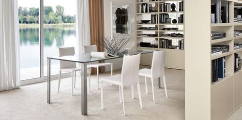 contemporary glass table SOUL MAP ARREDAMENTI