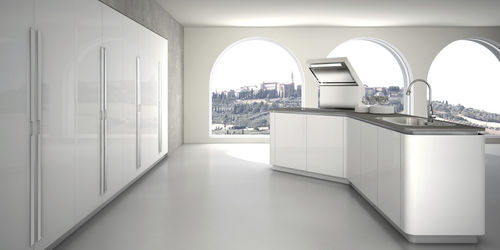 contemporary high gloss lacquered kitchen SINUOSA by Giancarlo Vegni EFFETI INDUSTRIE