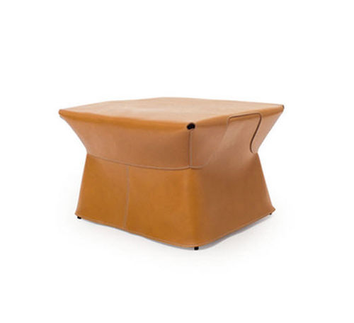 contemporary leather pouf CUIR POUF by Palomba Serafini SKITSCH